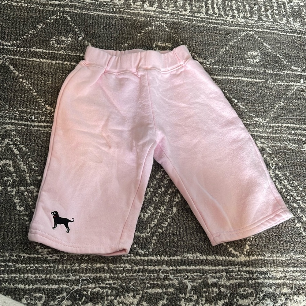 Black dog sweatpants